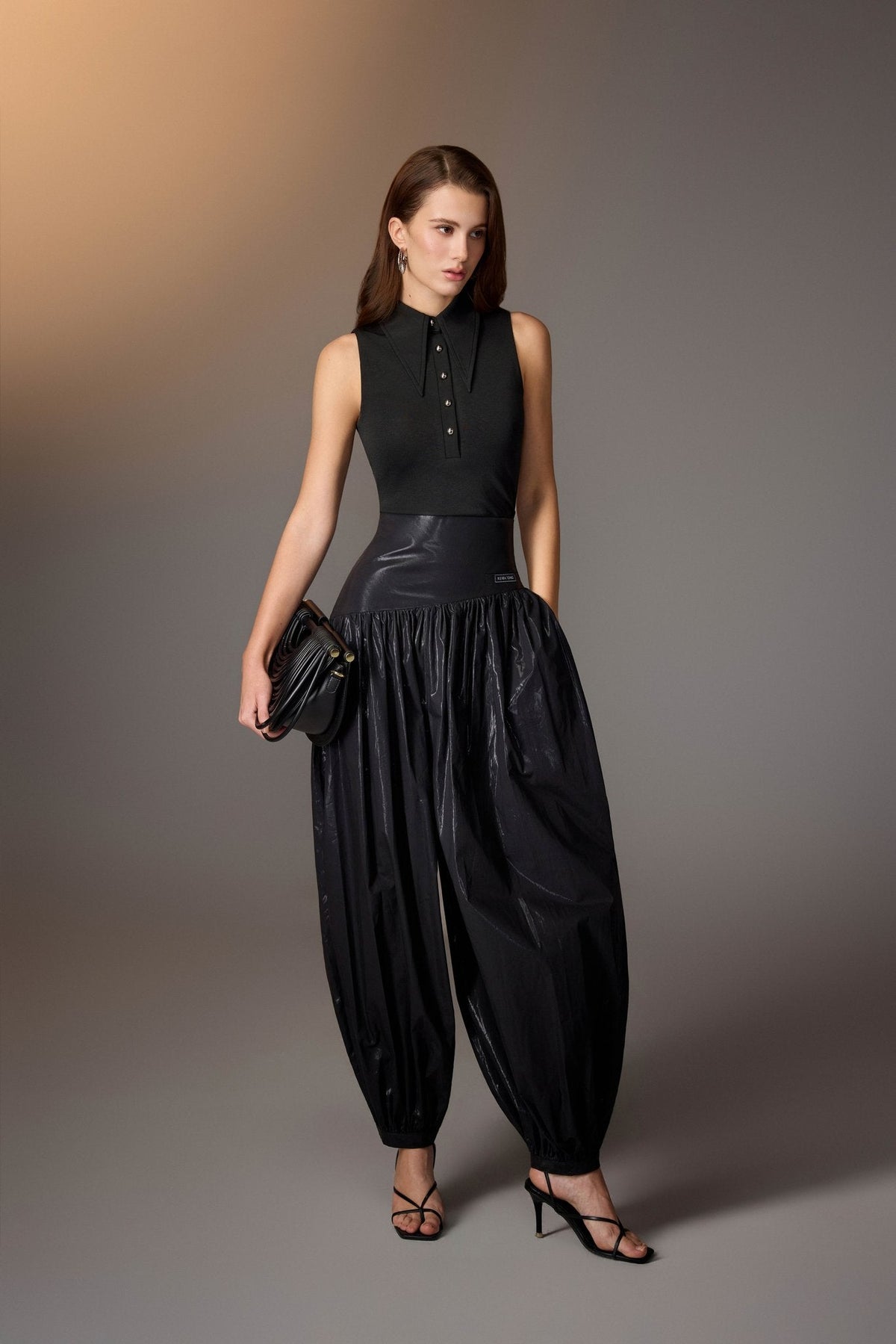 Black Baggy Pants by Keira Tong