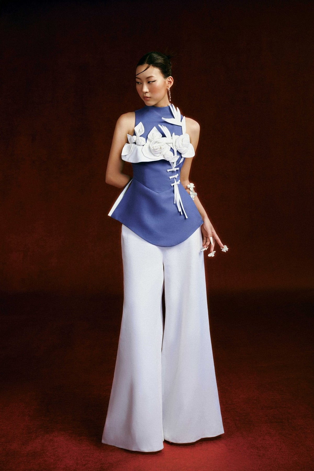 Ao Dai Linen Pants by Keira Tong