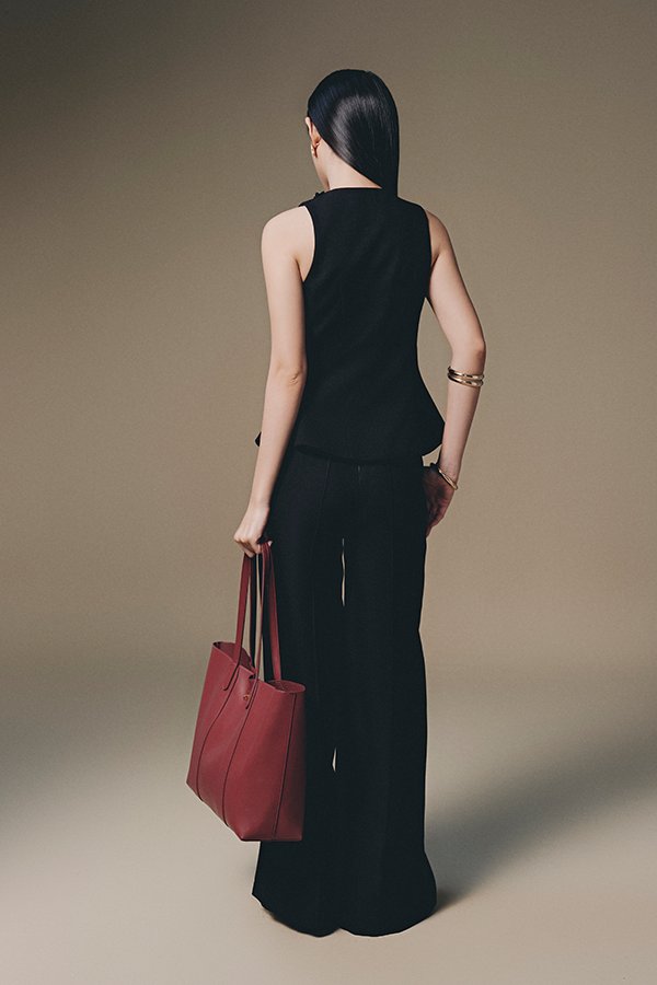 Black Wide Leg Pant by Keira Tong