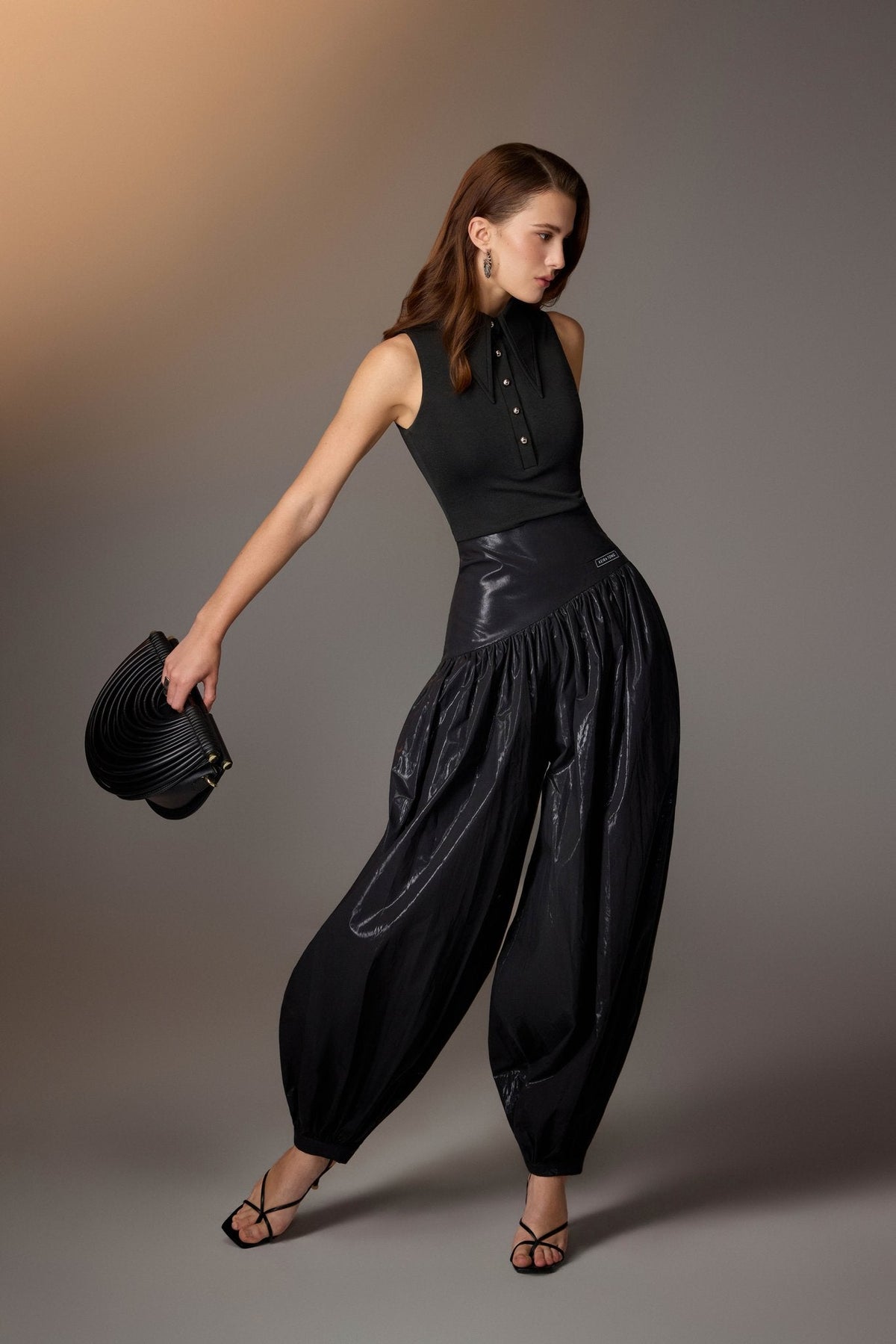 Black Baggy Pants by Keira Tong