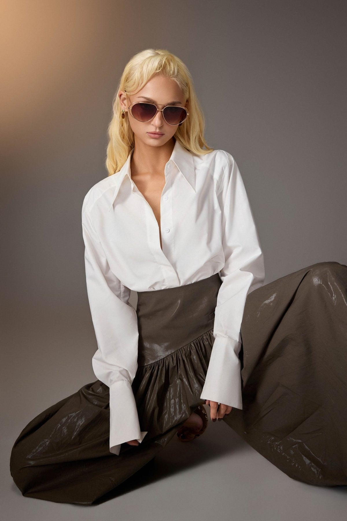 Brown Baggy Pants by Keira Tong