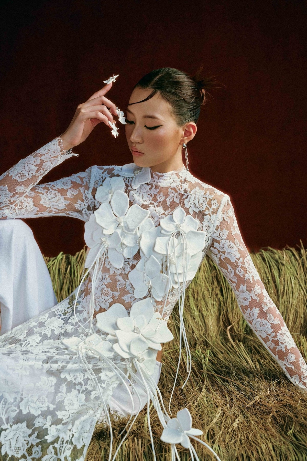 Ao Dai "Bạch Sa" by Keira Tong