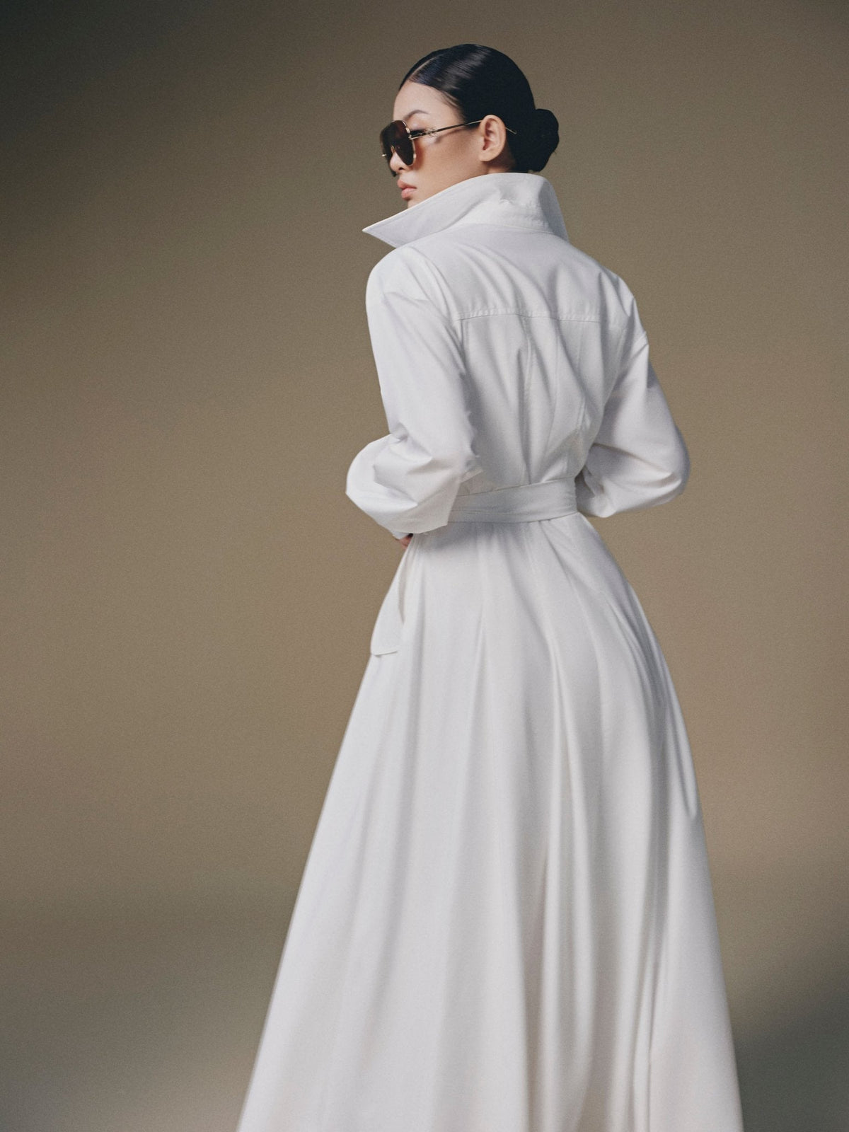 White Thera Shirt Dress by Keira Tong