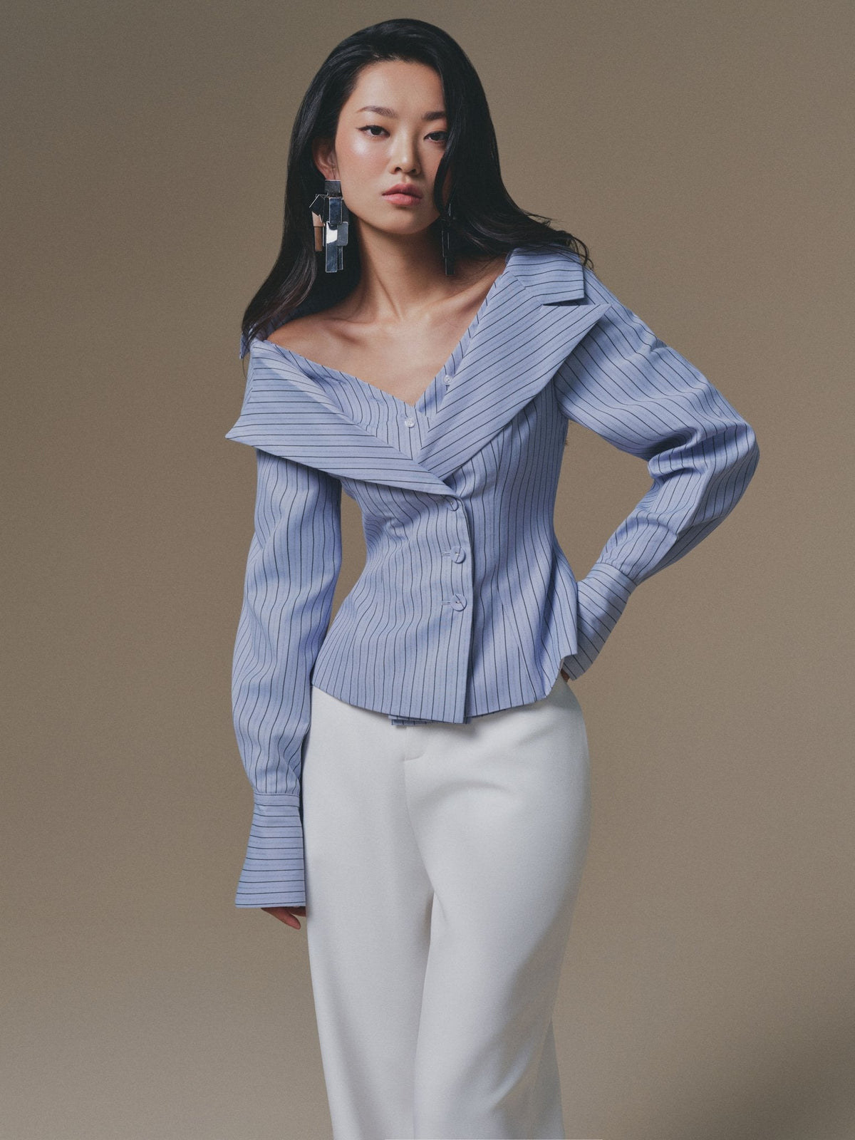Blue Selena Shirt by Keira Tong