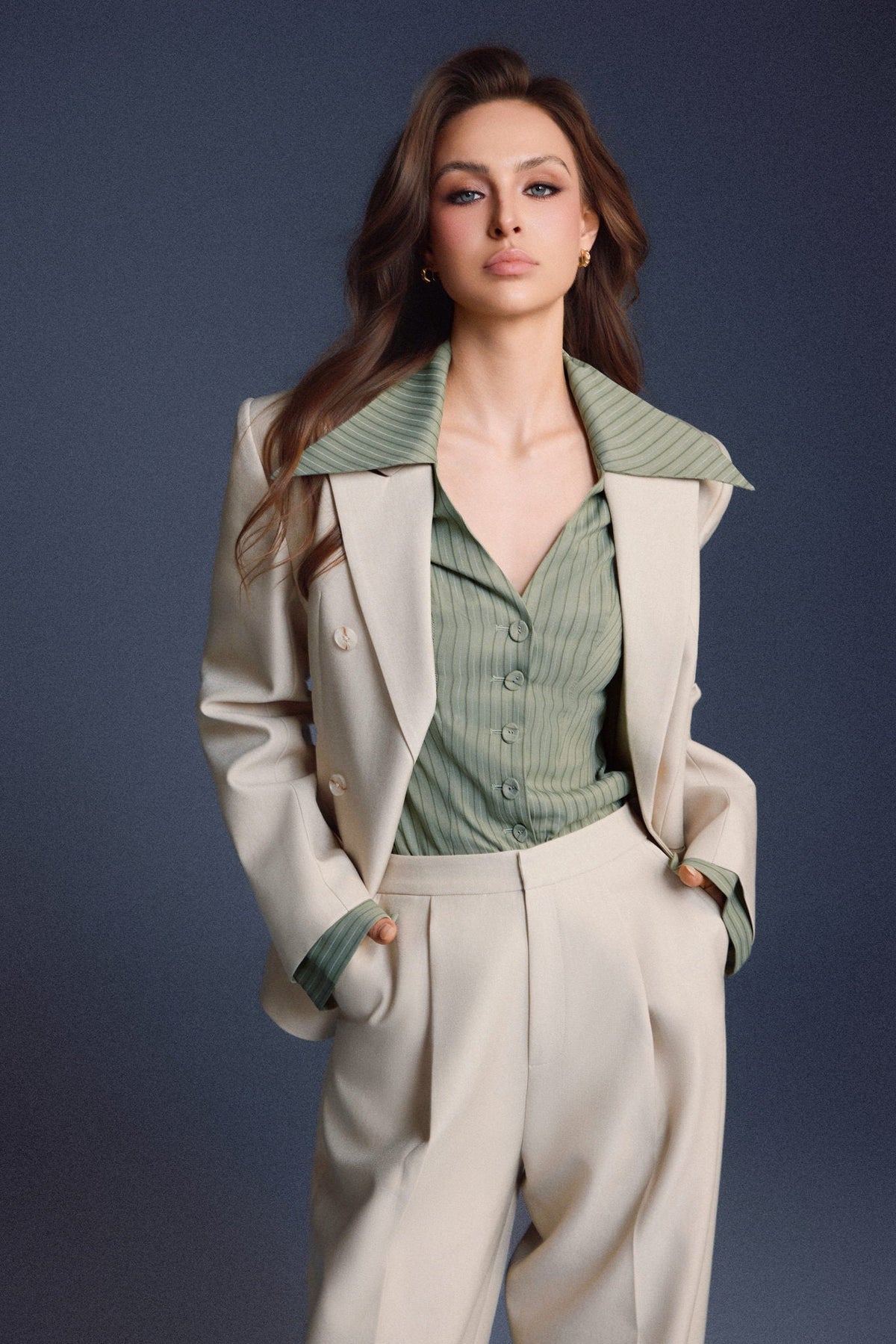 Tailored Cinched Shirt by Keira Tong