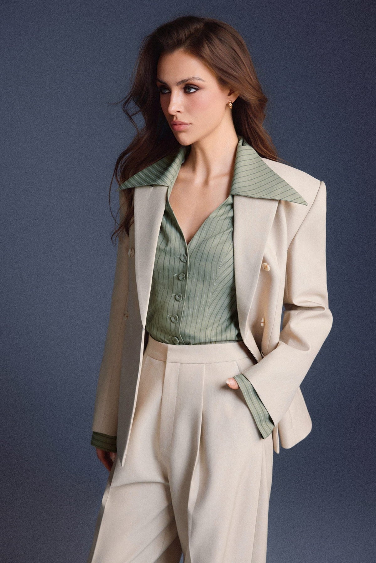Tailored Cinched Shirt by Keira Tong
