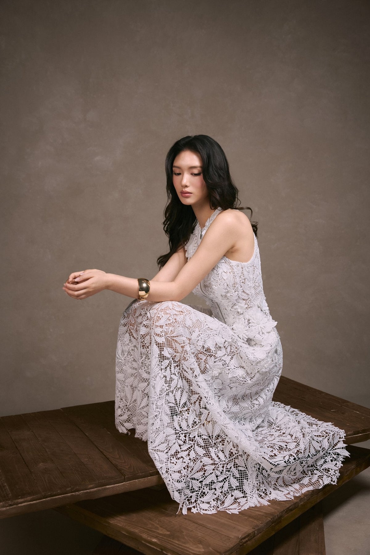Floral Lace Dress by Keira Tong