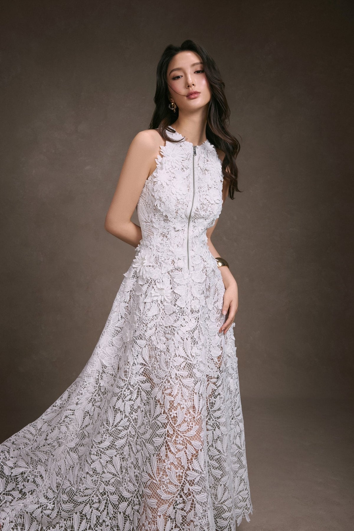 Floral Lace Dress by Keira Tong
