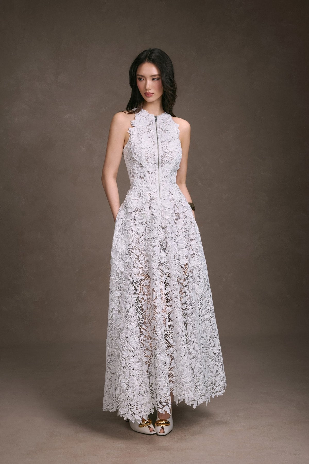 Floral Lace Dress by Keira Tong