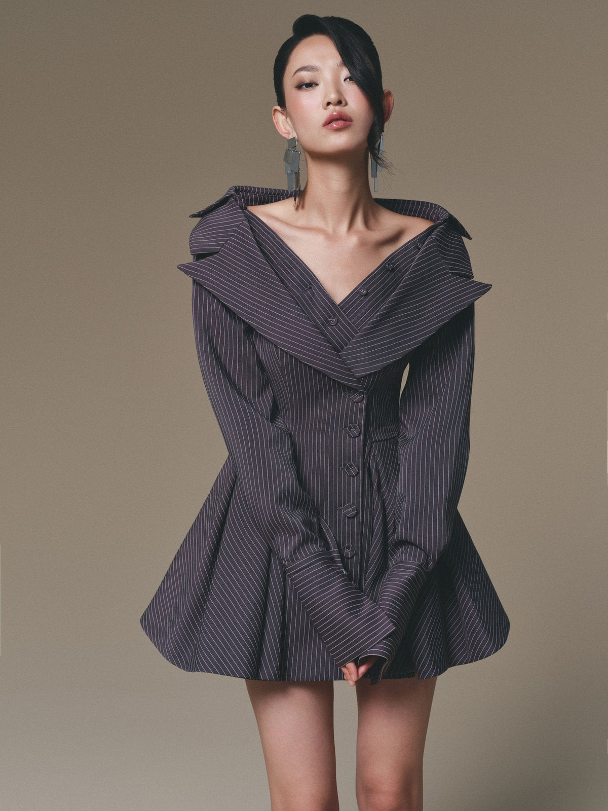 Grey Selena Dress by Keira Tong
