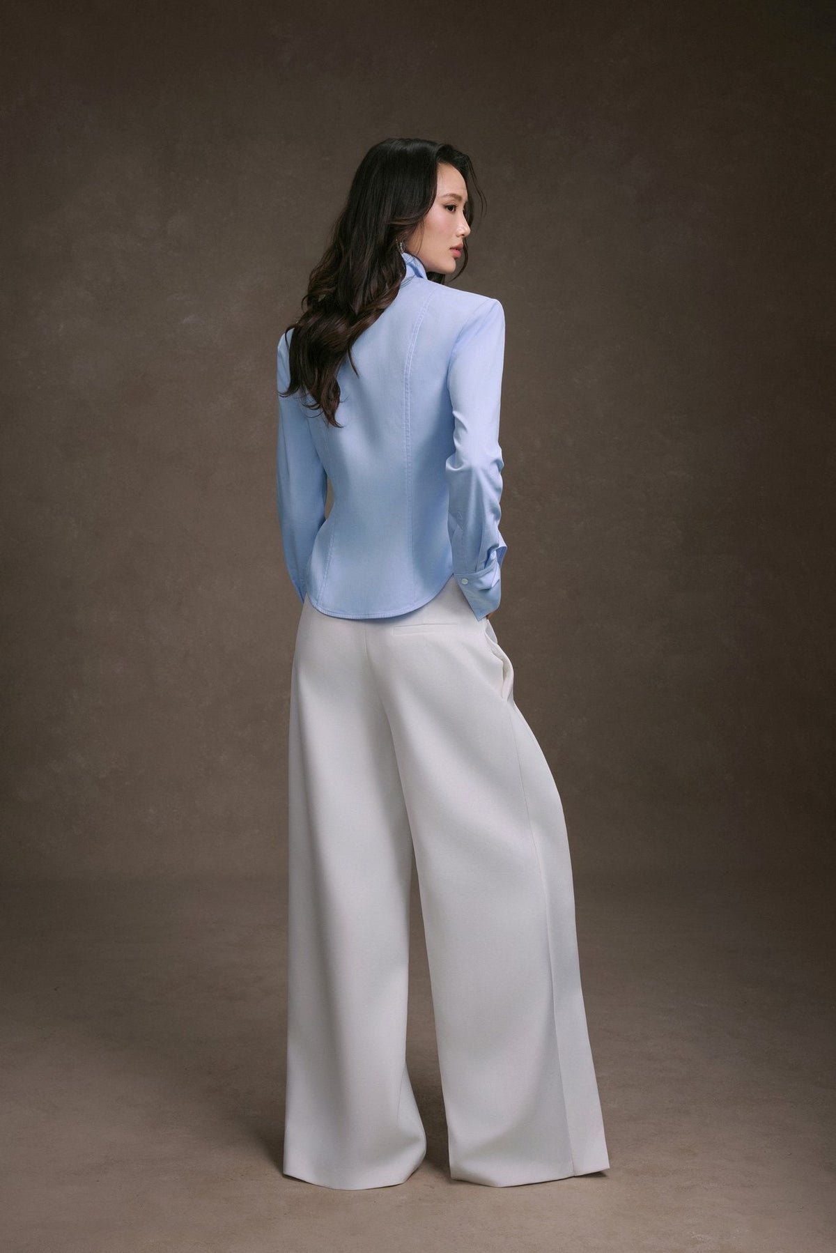 White Folded Layer Pants by Keira Tong