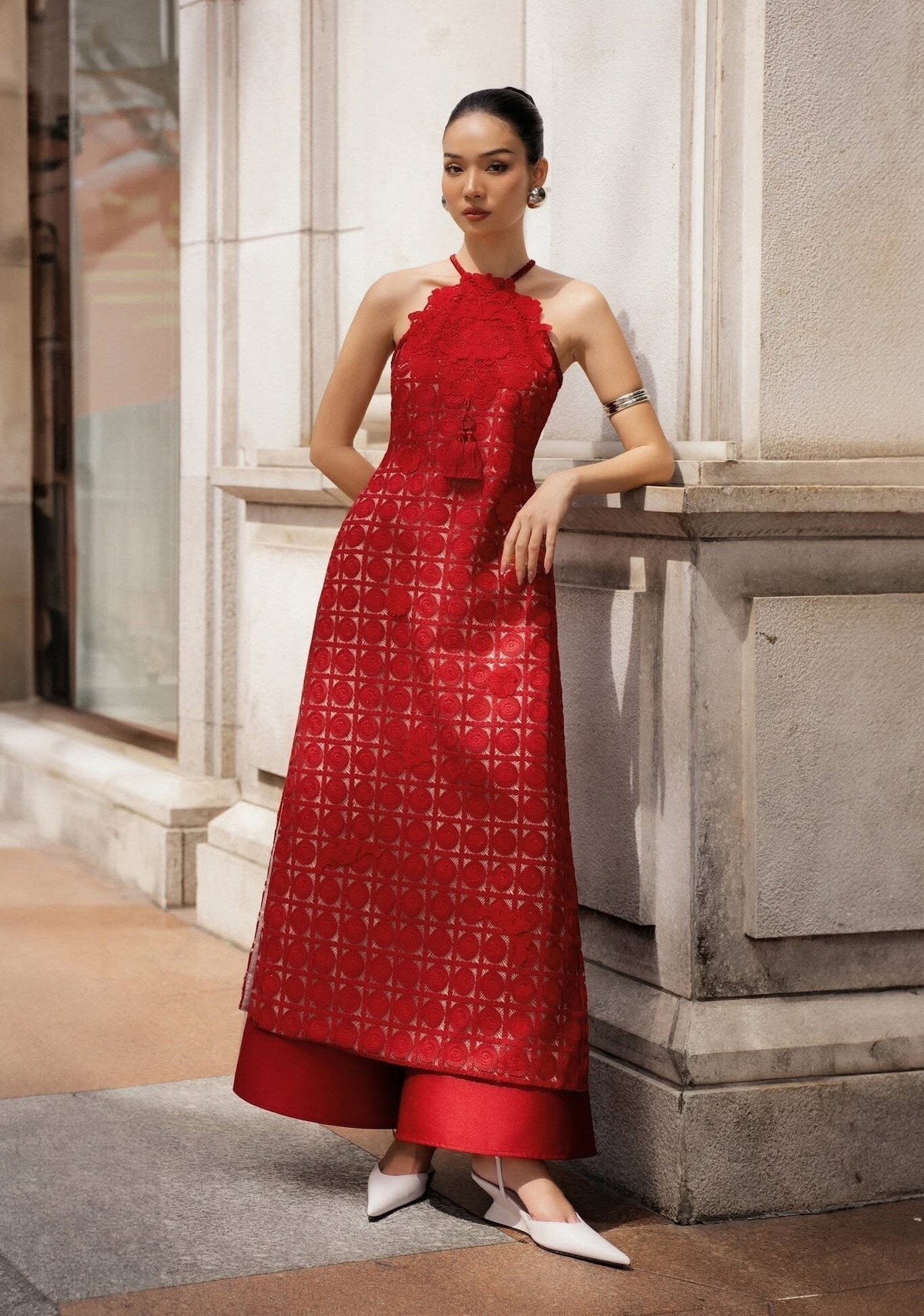 Cát Ao Dai Pants by Keira Tong