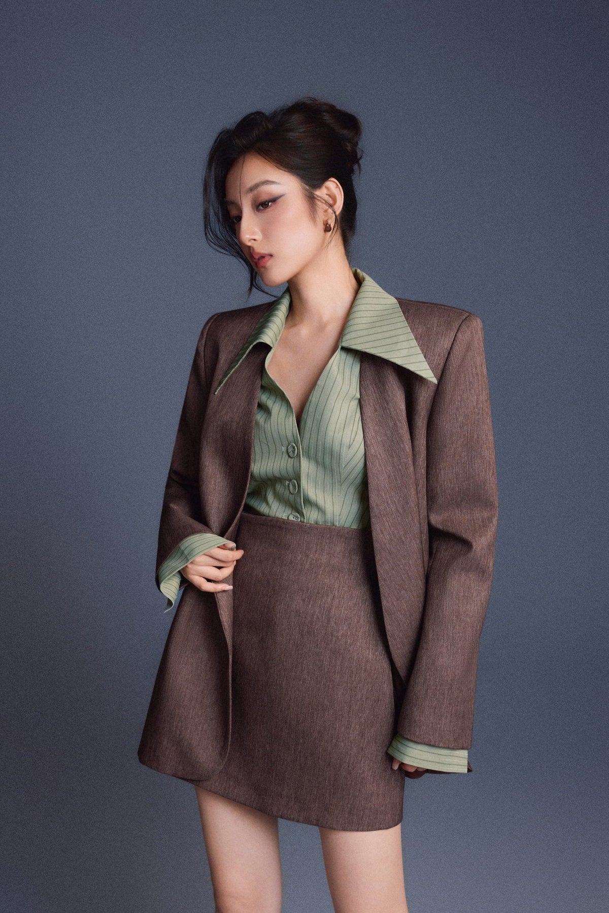 Minimal Fitted Skirt by Keira Tong