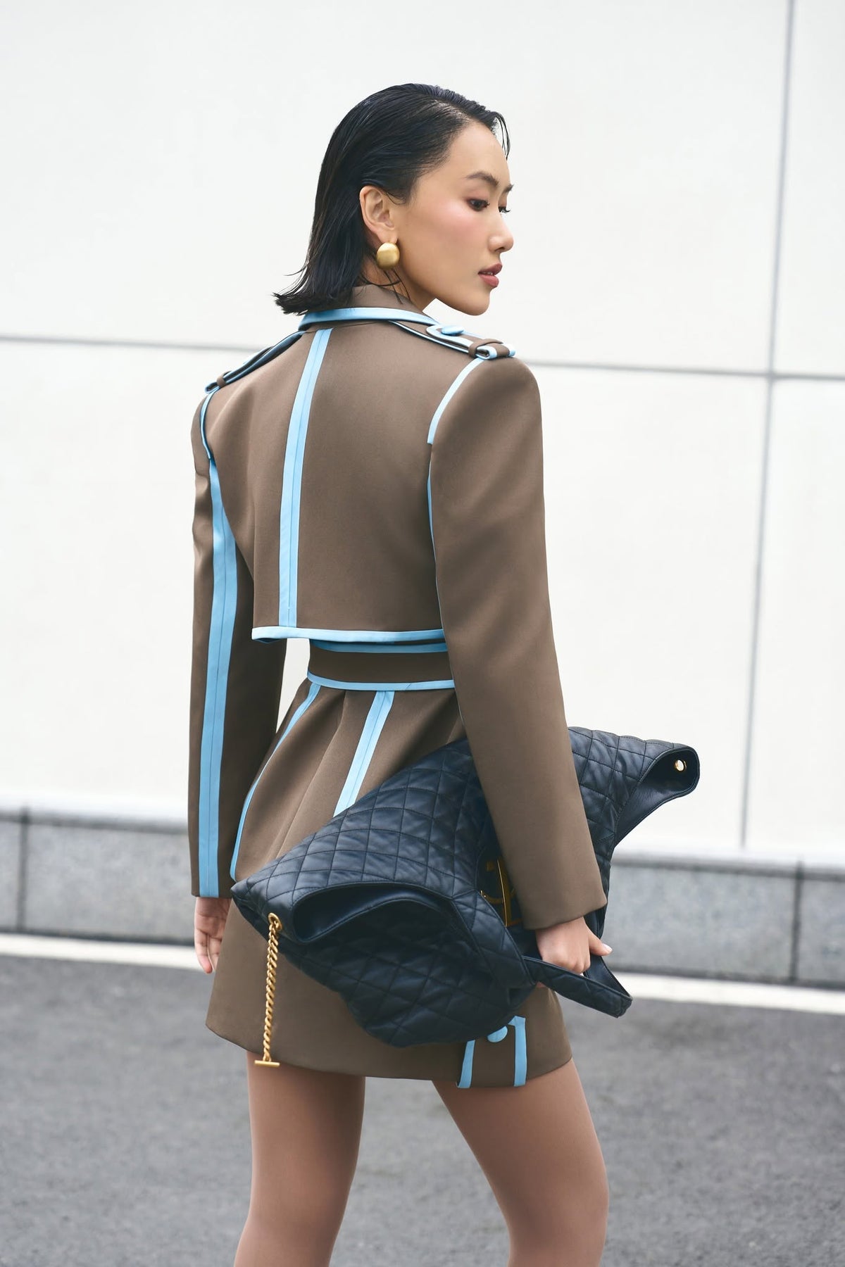 Tipped Blazer by Keira Tong