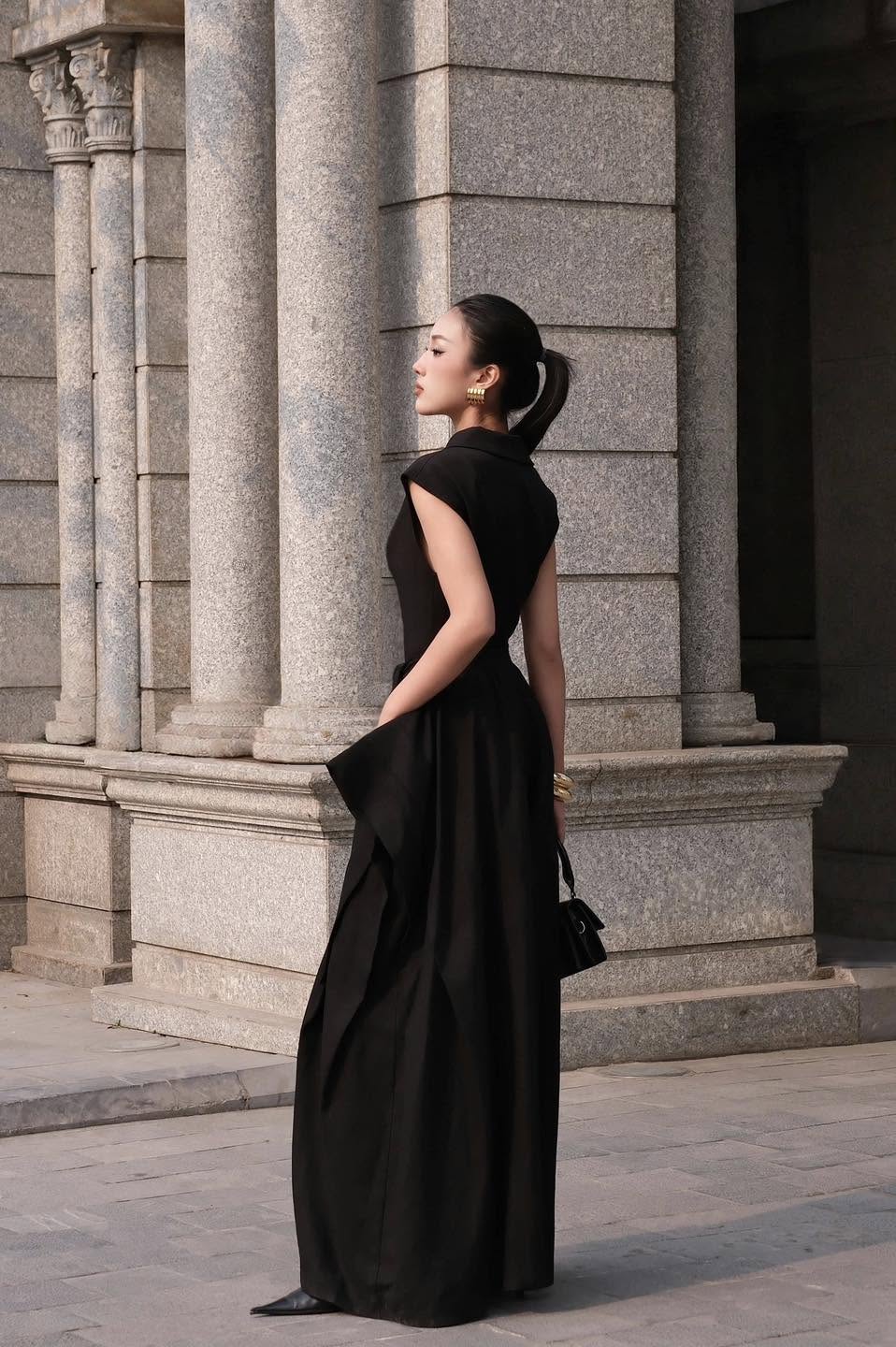 Diagonal Peplum Top by Keira Tong