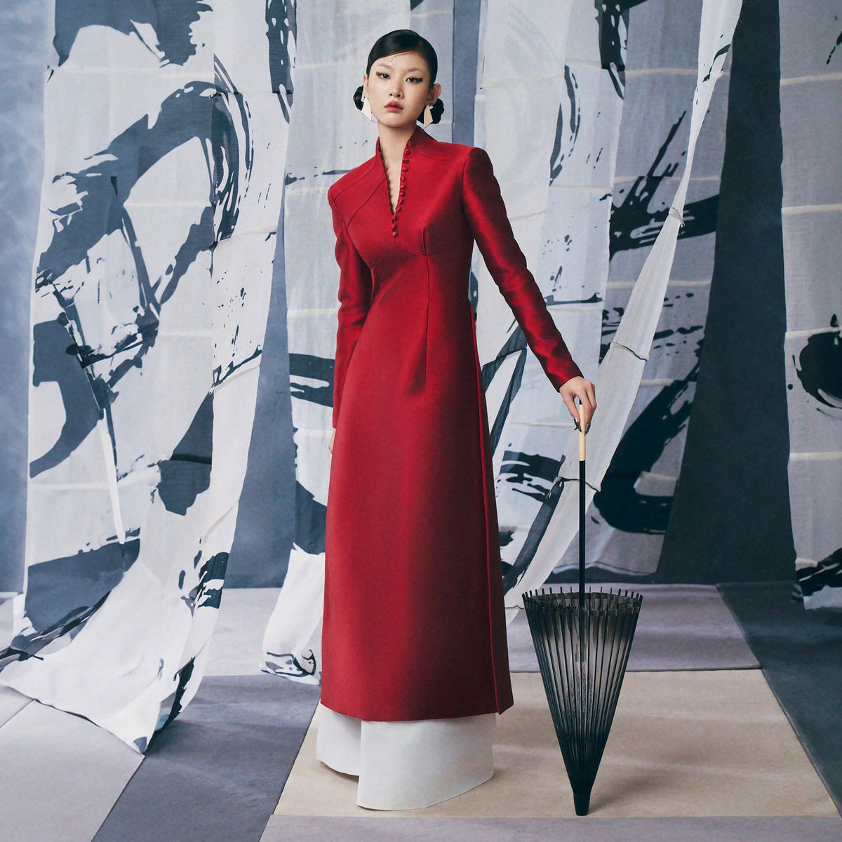 Ao Dai " Nghiên" by Keira Tong