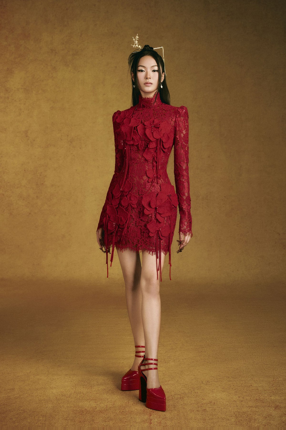 "Chu Sa" Mini Gown by Keira Tong