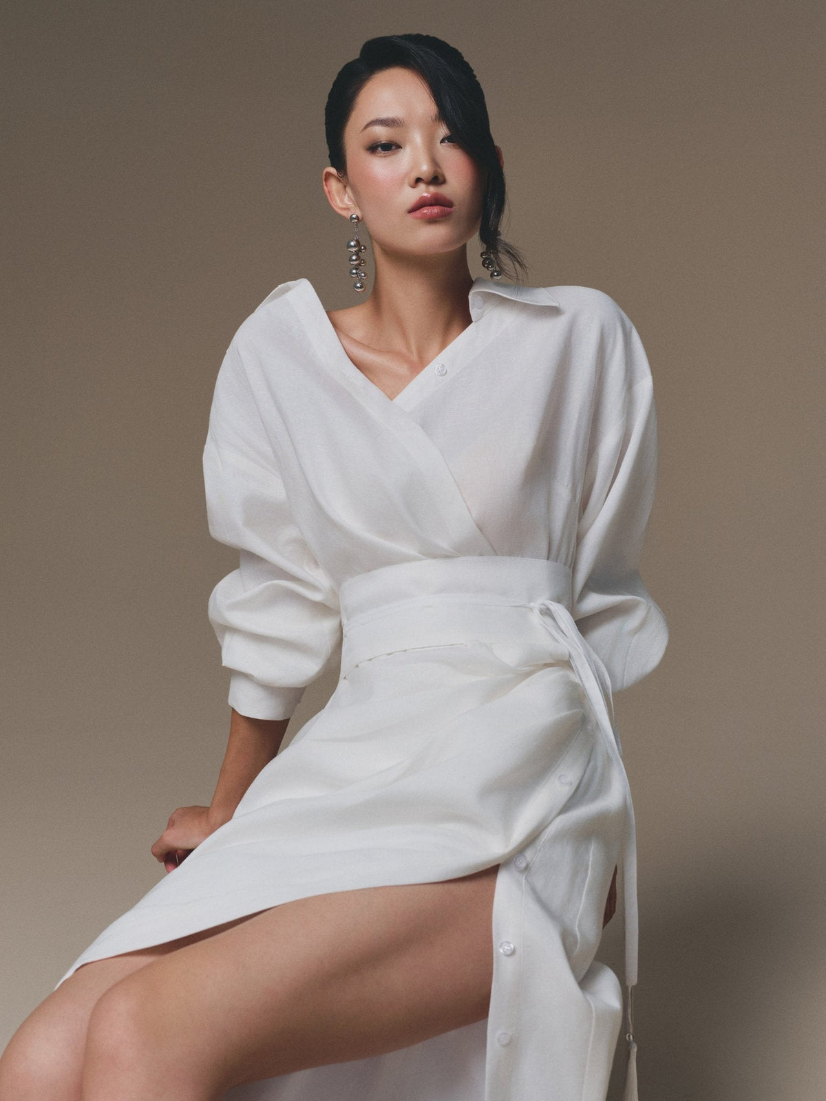 White Sailing Dress by Keira Tong