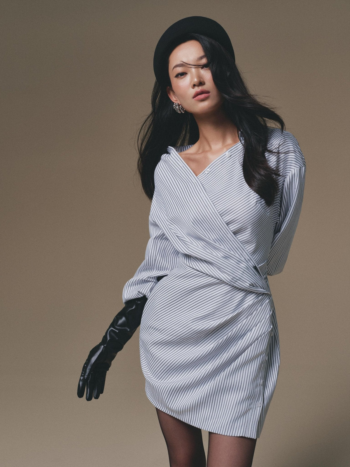 Stripe Sailing Mini Dress by Keira Tong