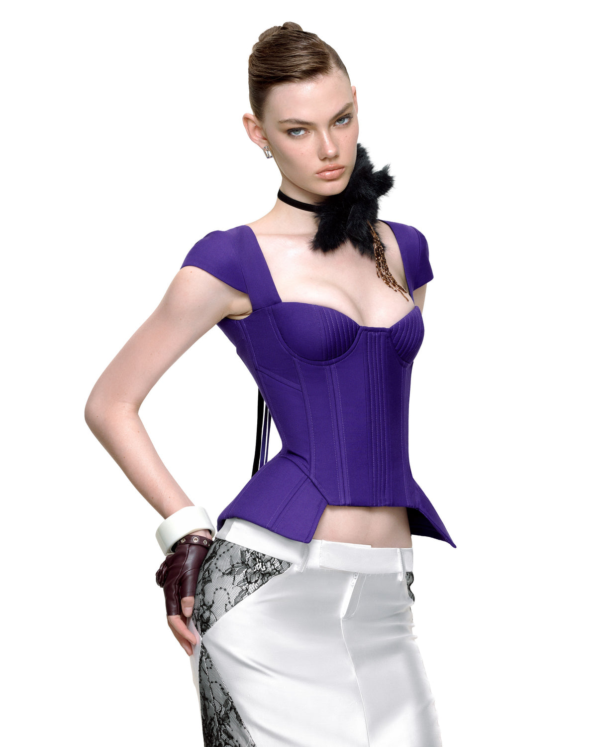 LYDIA CORSET (PURPLE) by BUPBES