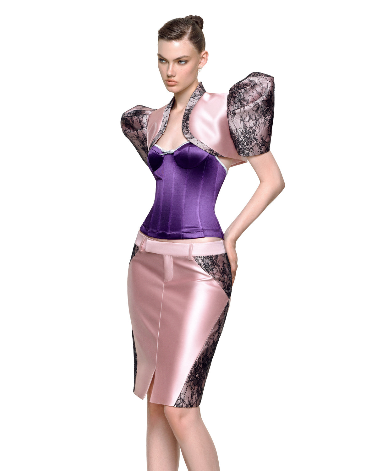 MARIPOSA MIDI SKIRT (PINK) by BUPBES