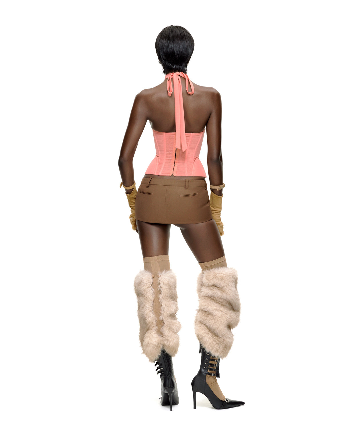 MIRANDA CORSET TOP (CORAL) by BUPBES