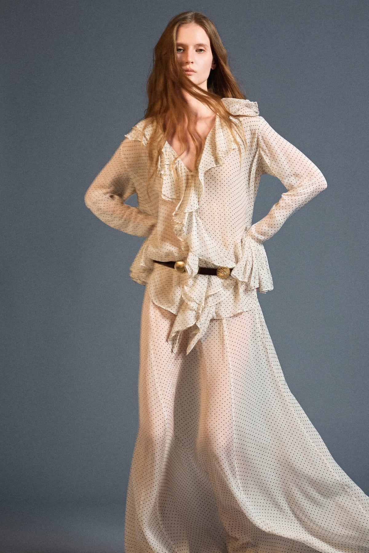 Nomad Ruffle Blouse by HUONG Boutique