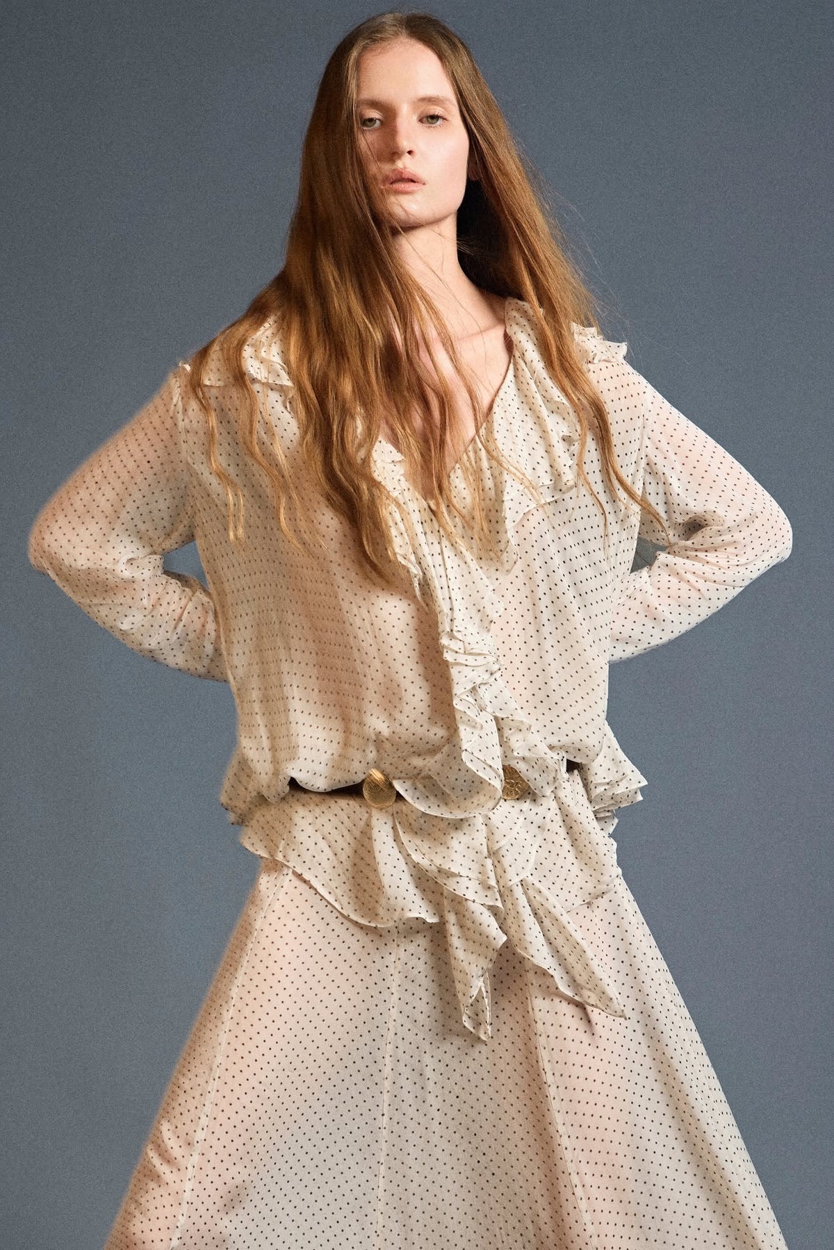Nomad Ruffle Blouse by HUONG Boutique
