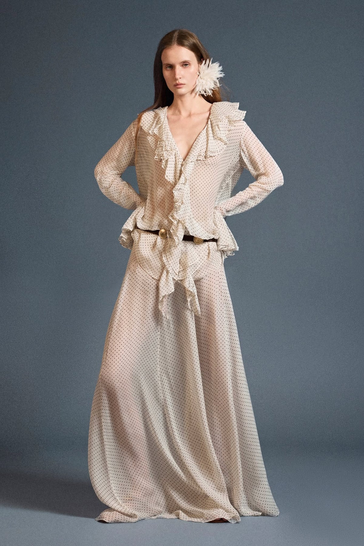 Nomad Ruffle Blouse by HUONG Boutique