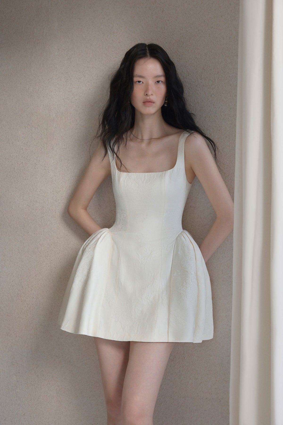 Petal Brocade Dress by HUONG Boutique