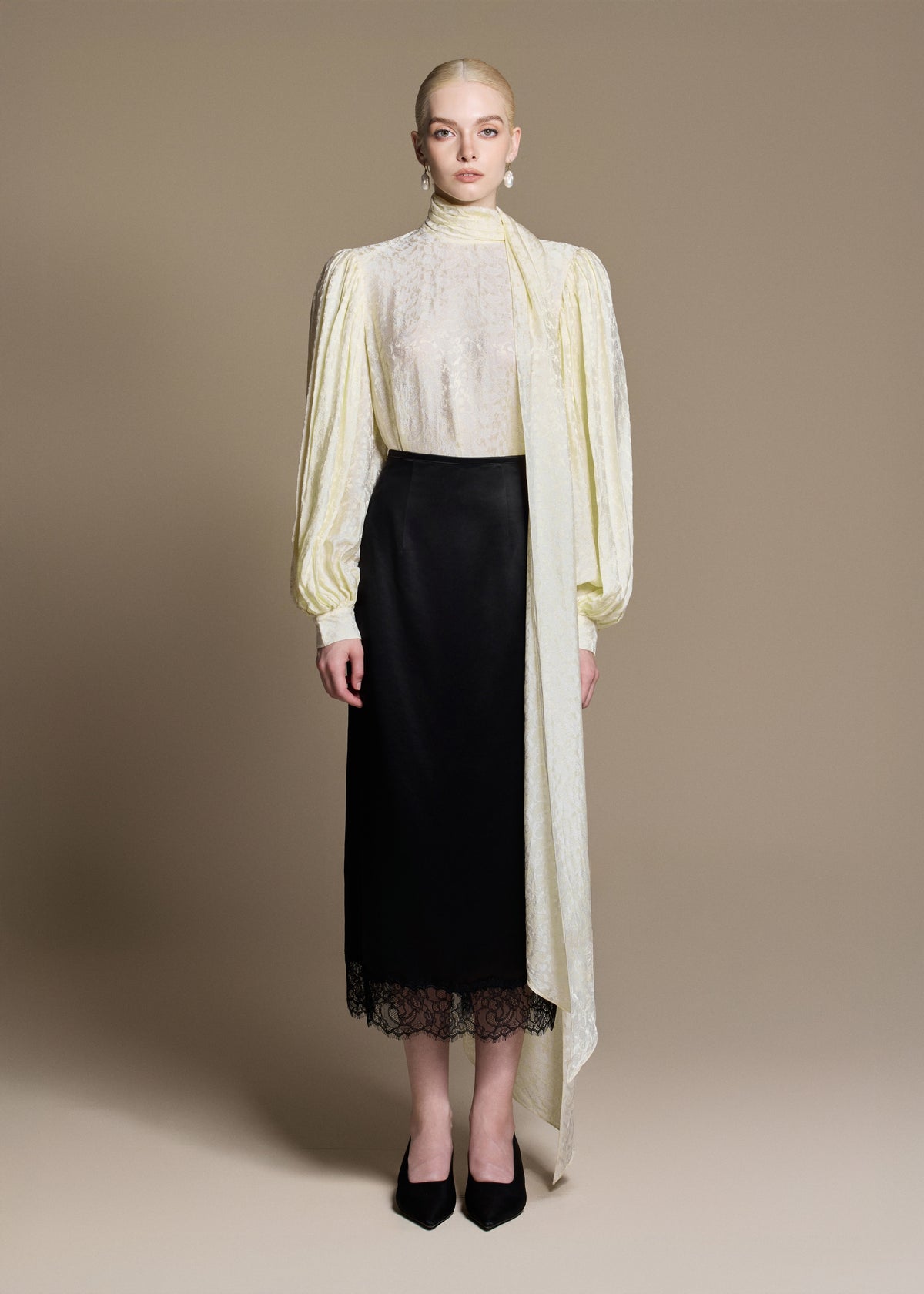 Riviera Silk Blouse by HUONG Boutique