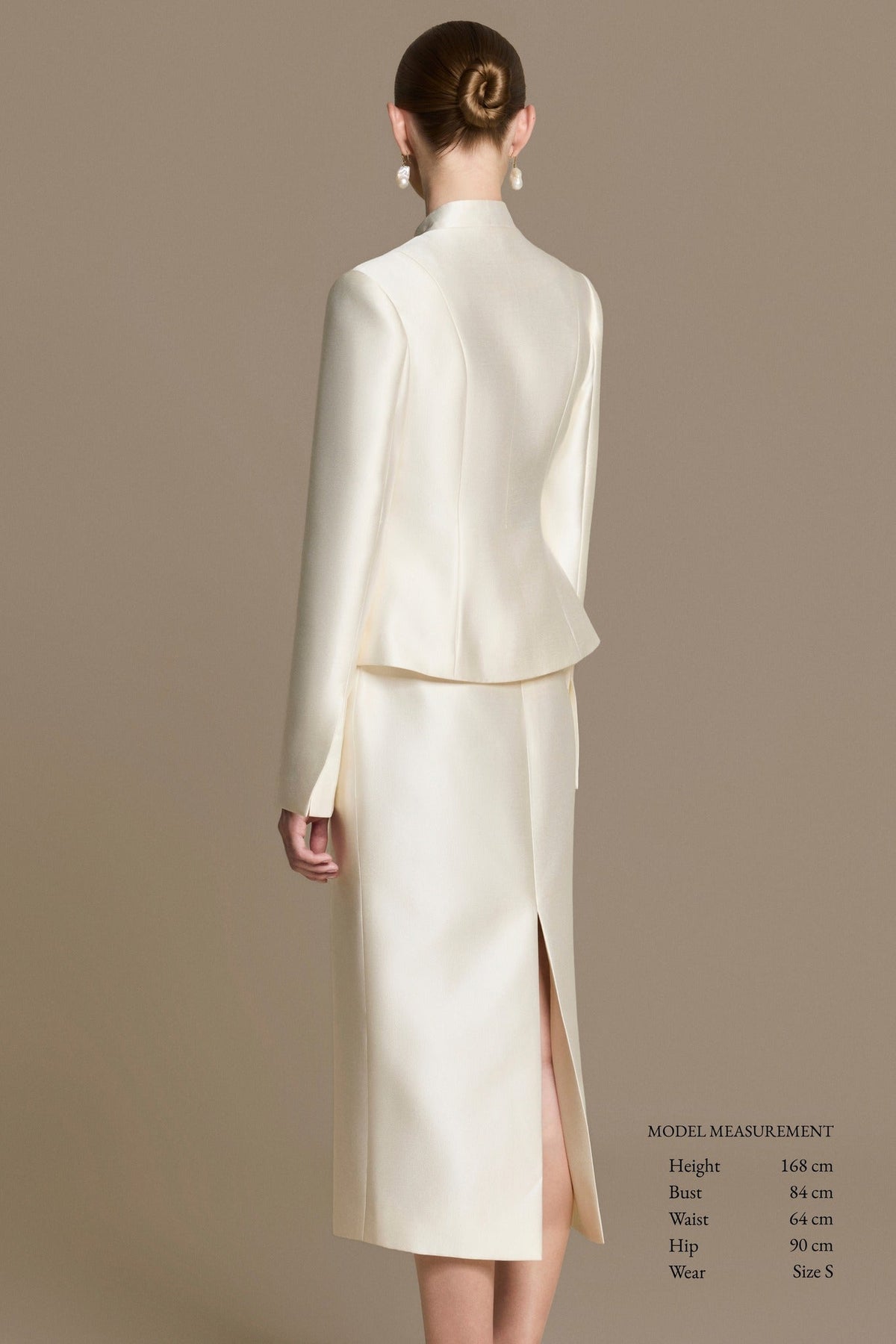 Classique Taffeta Midi Skirt by HUONG Boutique