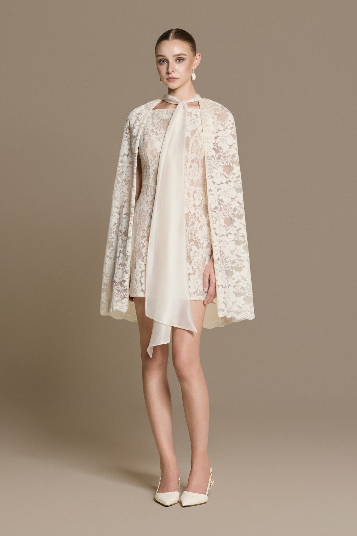 Soleil Cape Dress by HUONG Boutique