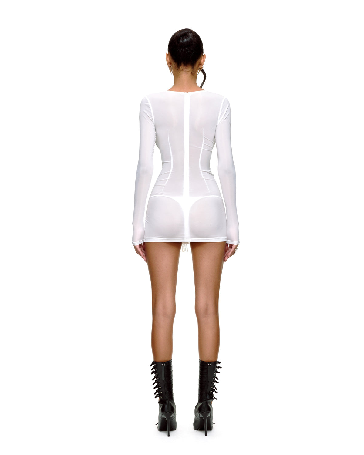 VOSSY MINI DRESS (WHITE) by BUPBES