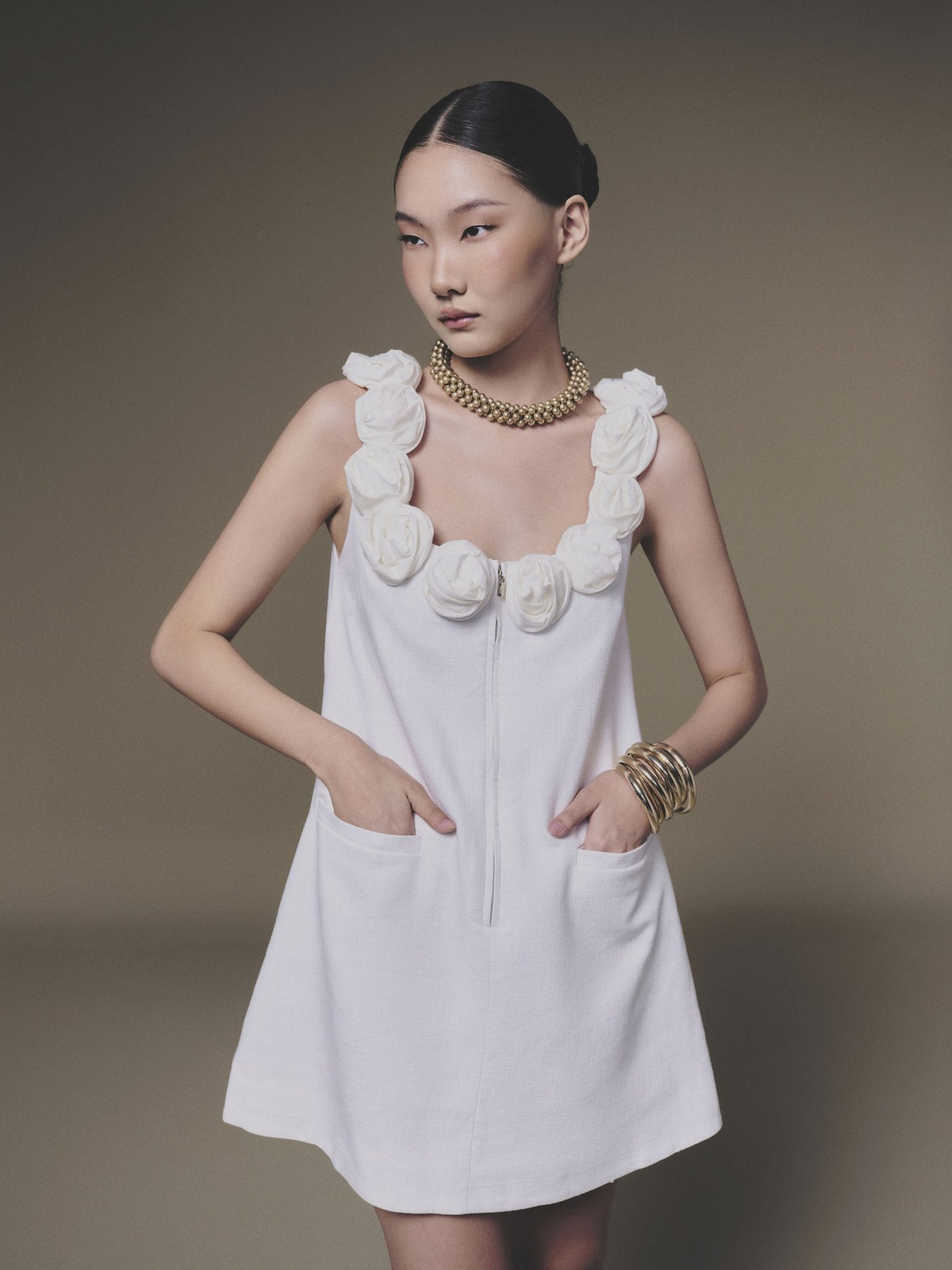 White Rosellia Dress by Keira Tong
