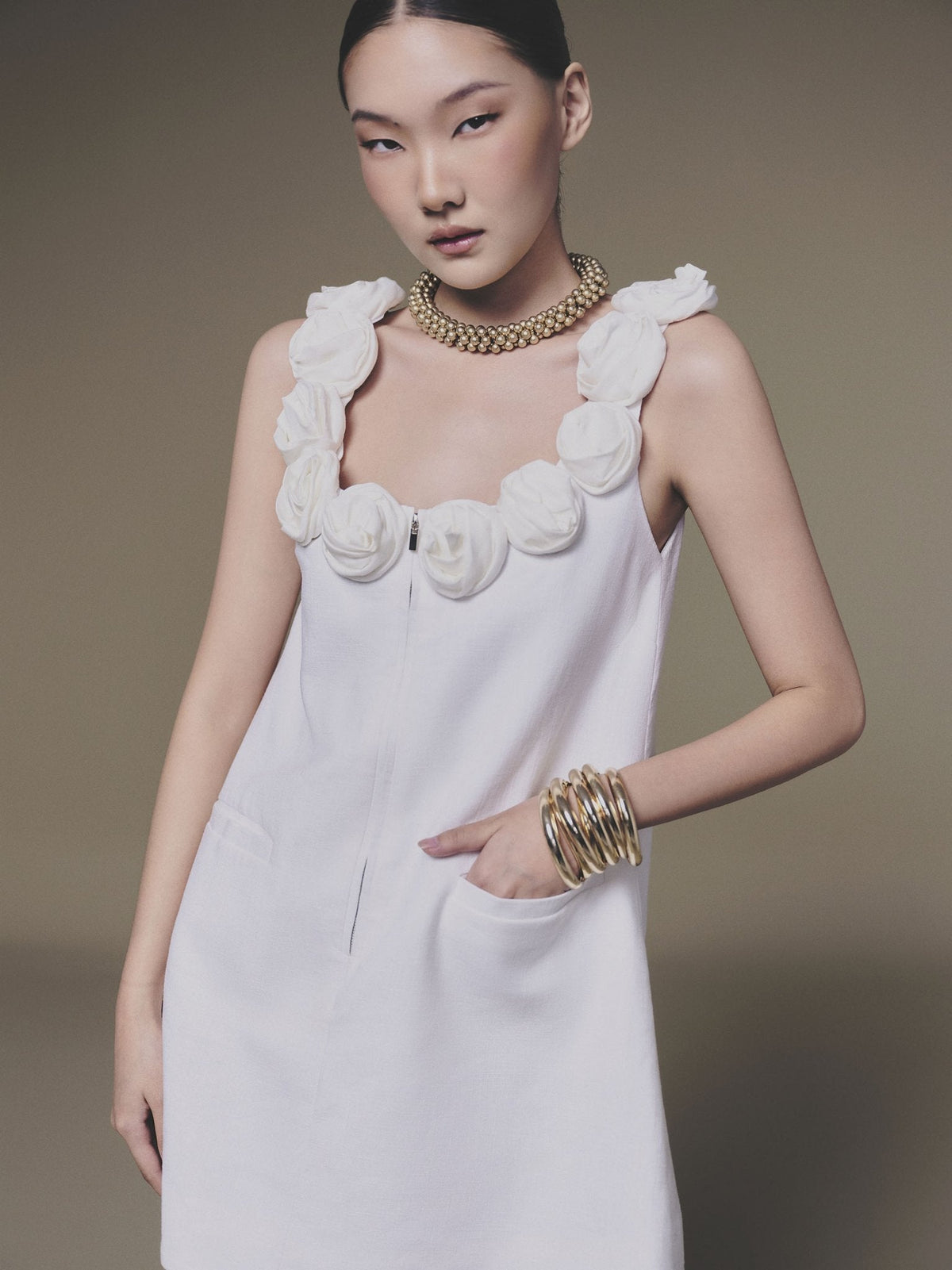 White Rosellia Dress by Keira Tong