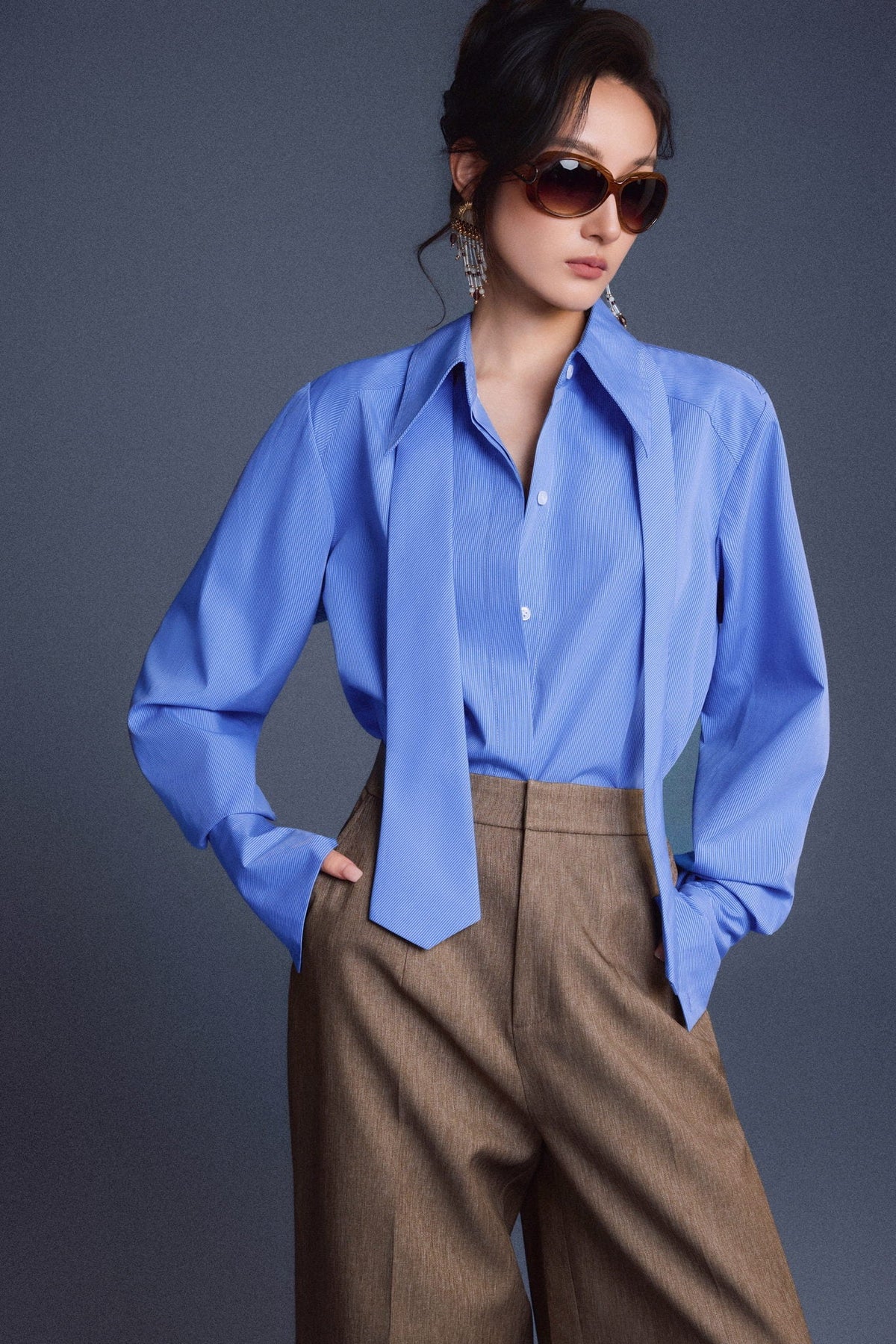 Minimal Wide-leg Pants by Keira Tong