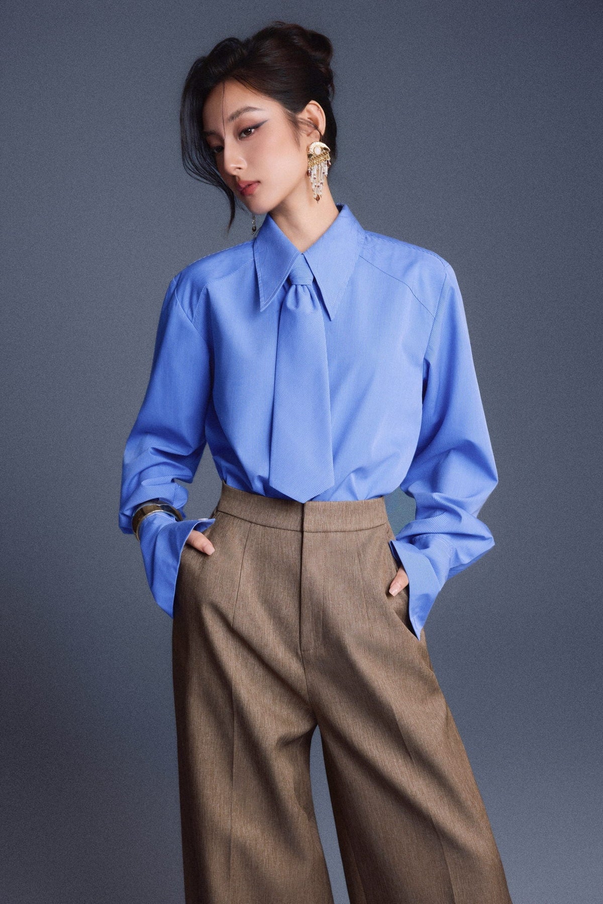 Blue New Thera Shirt by Keira Tong