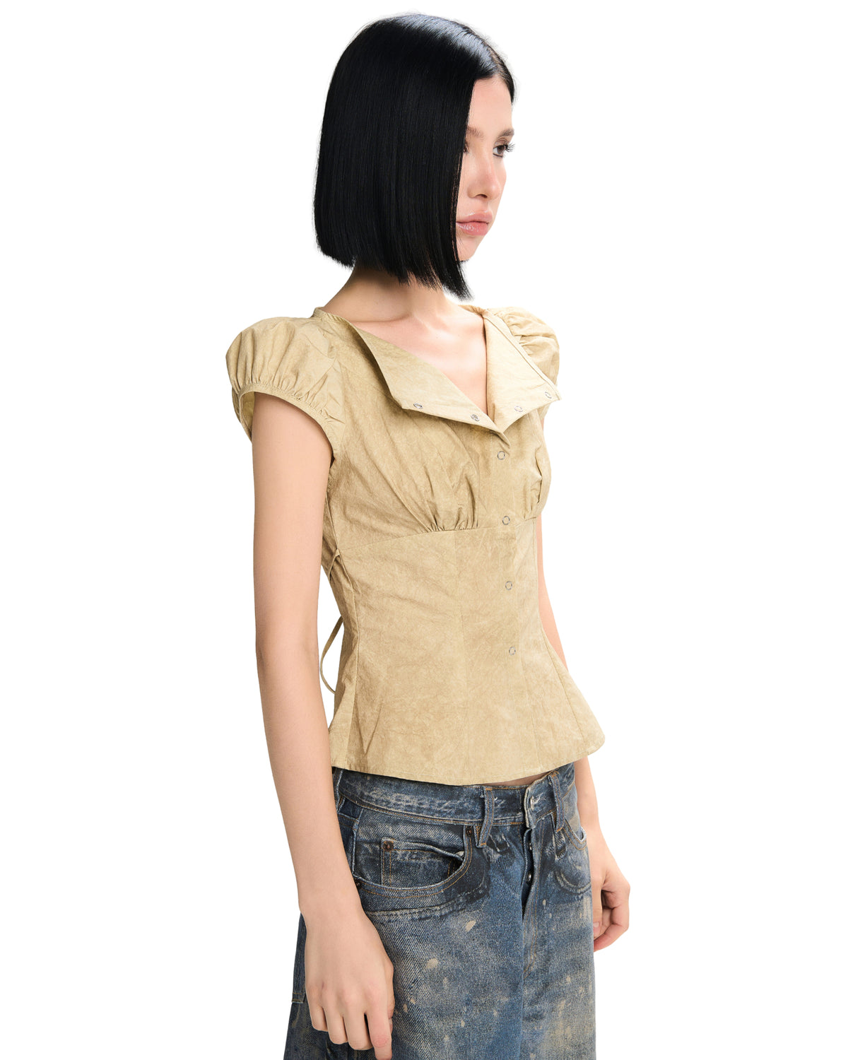 Yu Top (Beige) by LSOUL