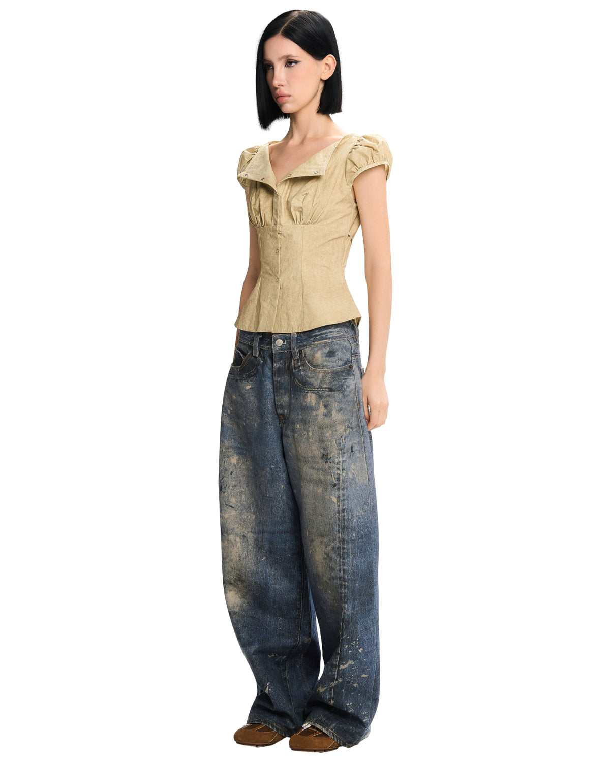 Yu Top (Beige) by LSOUL