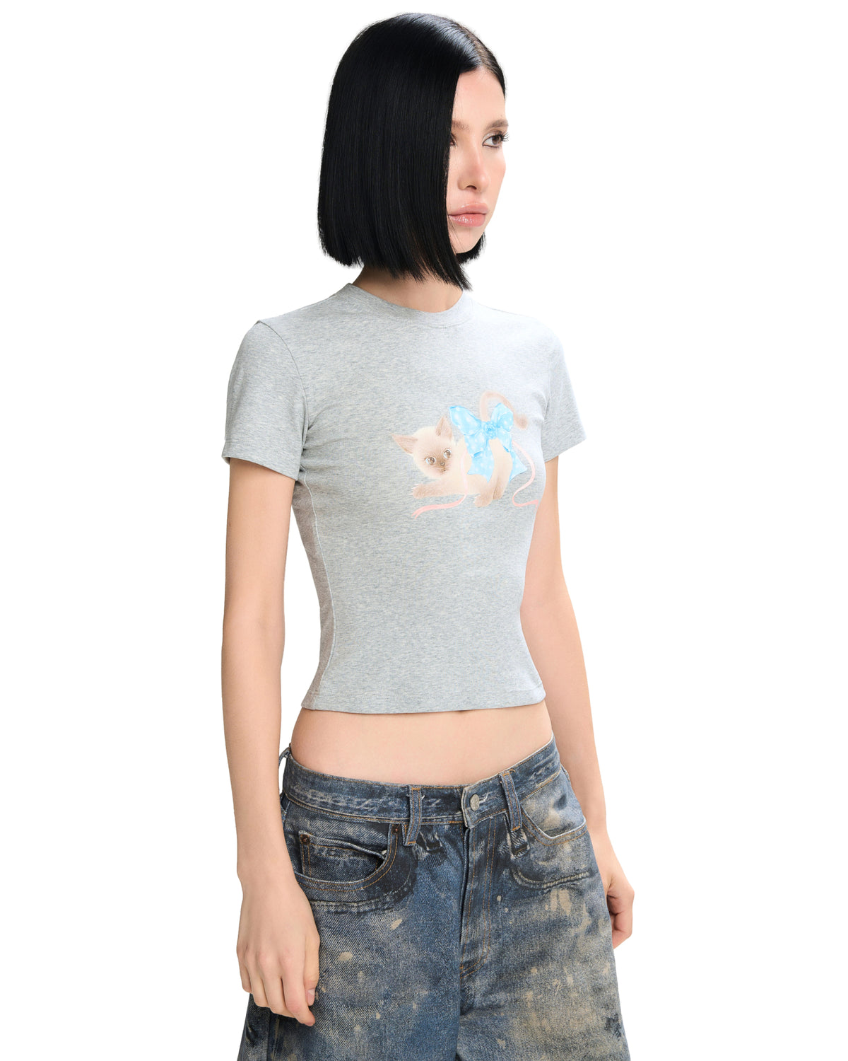 Qiqi Top (Grey) by LSOUL