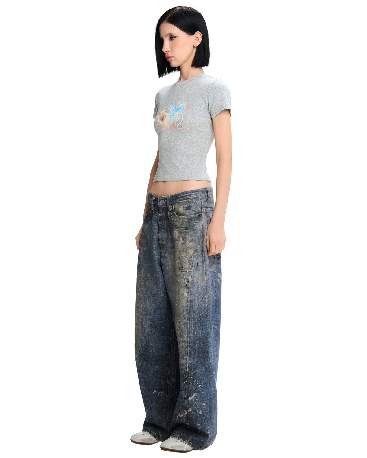 Qiqi Top (Grey) by LSOUL