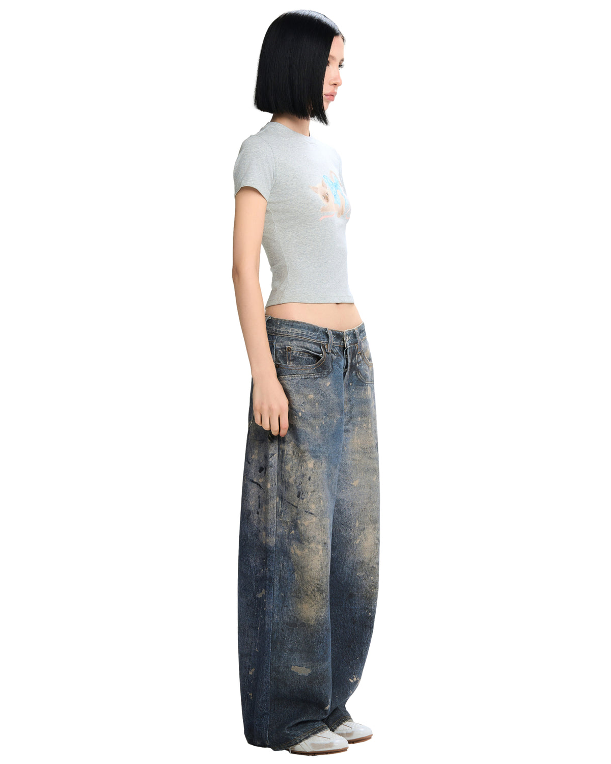 Qiqi Top (Grey) by LSOUL