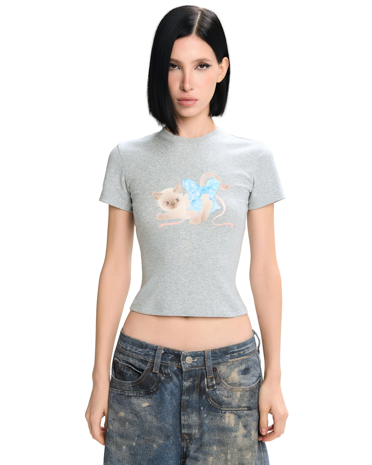 Qiqi Top (Grey) by LSOUL