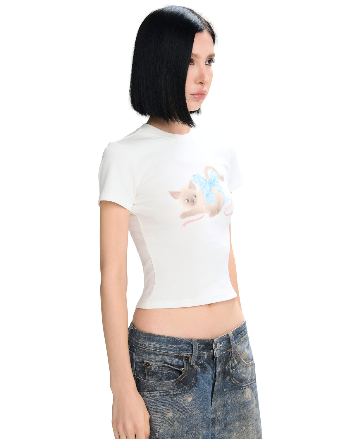 Qiqi Top (White) by LSOUL