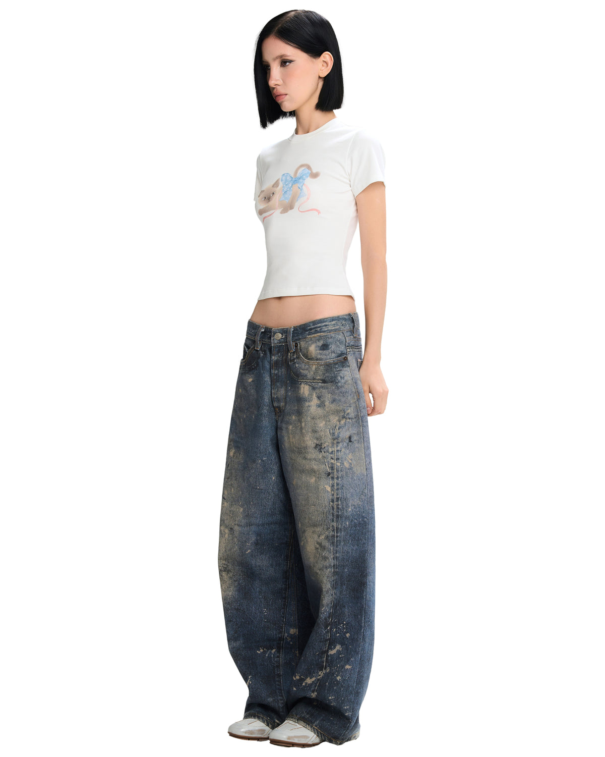Qiqi Top (White) by LSOUL