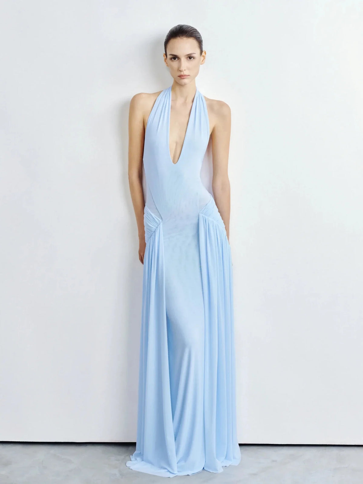 Alix Backless Mesh Gown by COCOSIN