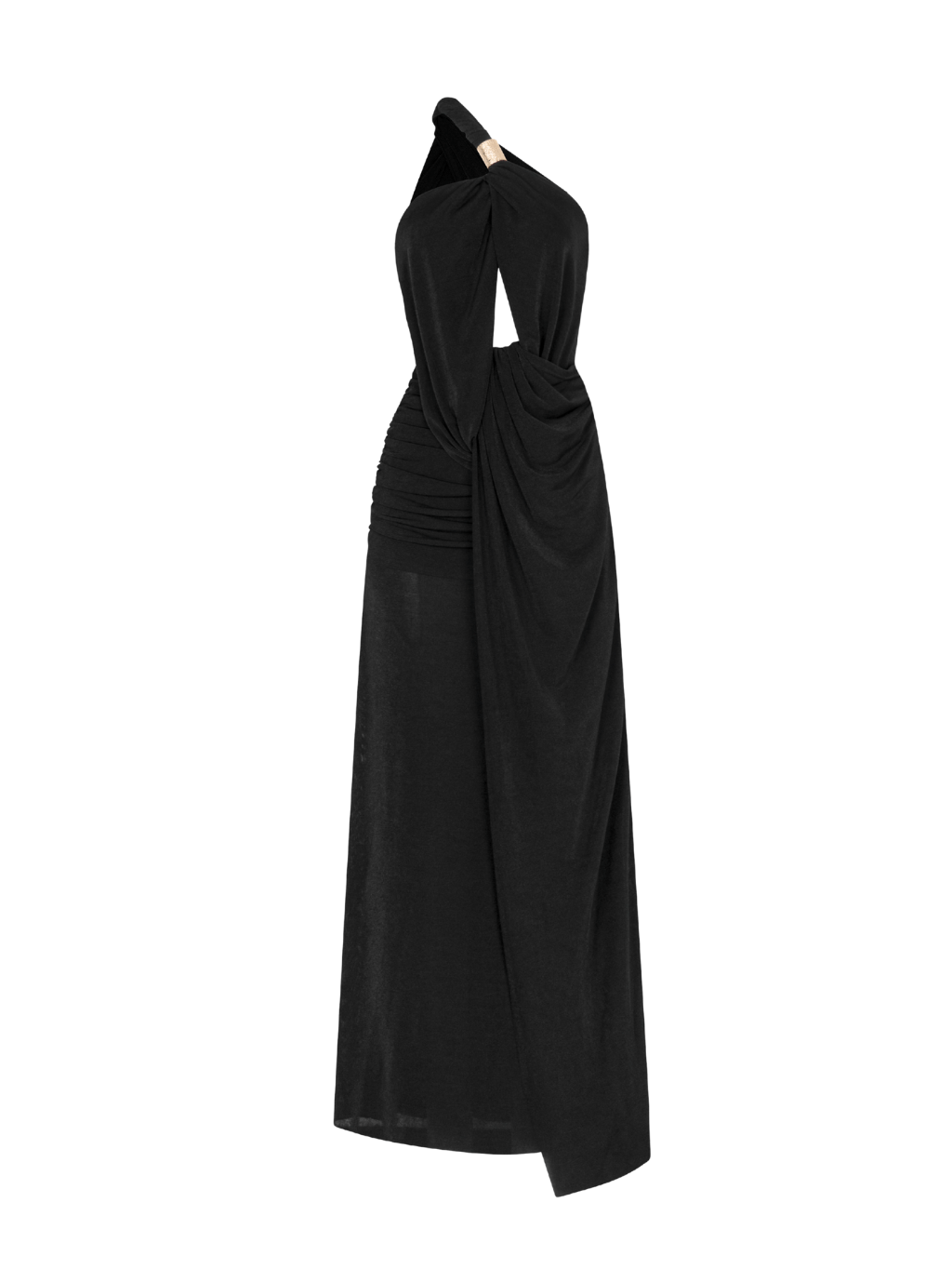 Black Cut-Out Dress by COCOSIN