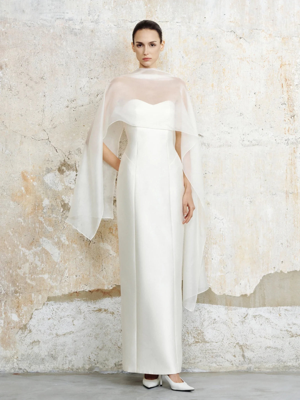 Camille Strapless Taffeta Maxi by COCOSIN
