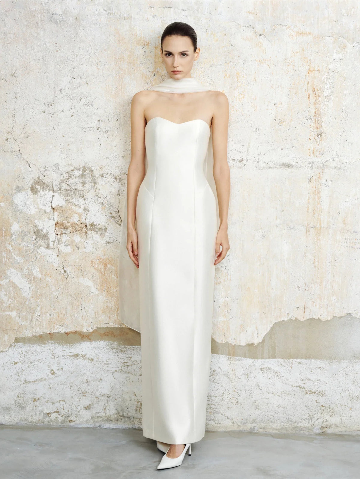 Camille Strapless Taffeta Maxi by COCOSIN